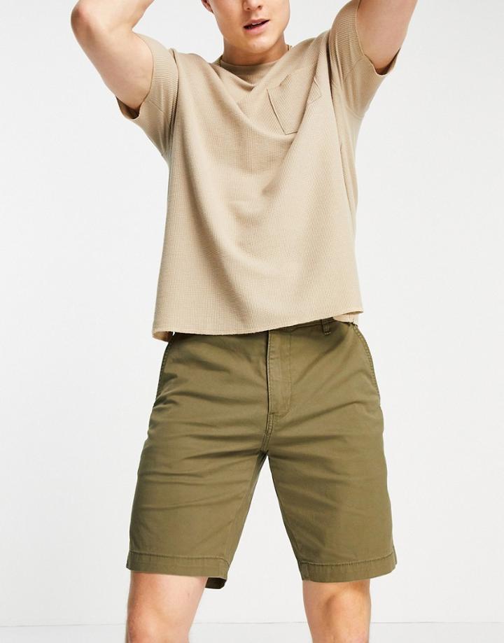 Levi's Xx Tapered Fit Chino Shorts In Lightweight Microsand Twill Bunker Olive-green