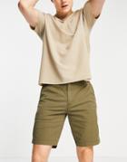 Levi's Xx Tapered Fit Chino Shorts In Lightweight Microsand Twill Bunker Olive-green