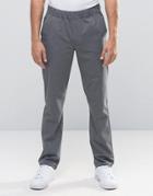 Asos Slim Pants With Elastic Waistband - Gray