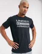 Under Armour Training Wordmark T-shirt In Black