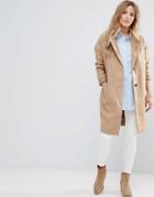 Bellfield Corvara Wool Blend Tailored Coat - Brown