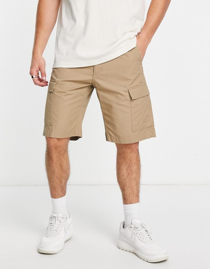 Carhartt Wip Aviation Cargo Shorts In Beige-neutral