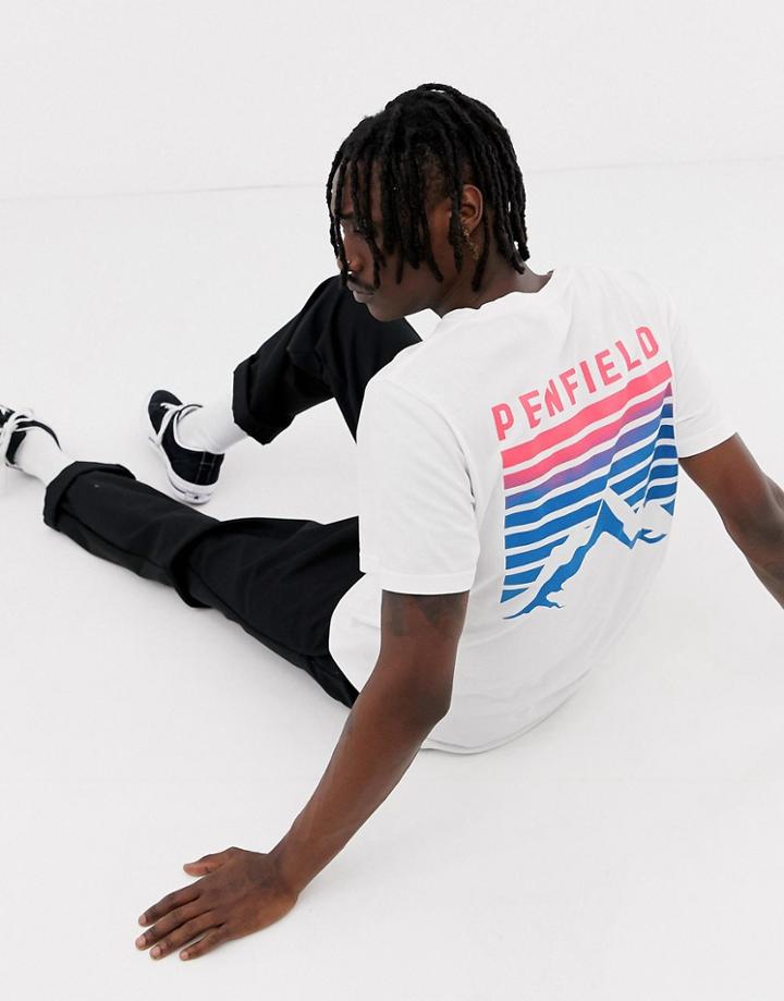 Penfield Caputo Back Print T-shirt In White - White