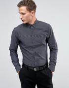 Jack & Jones Slim Premium Long Sleeve Smart Shirt - Navy