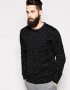 Only & Sons Knitted Sweater With All Over Jacquard - Black