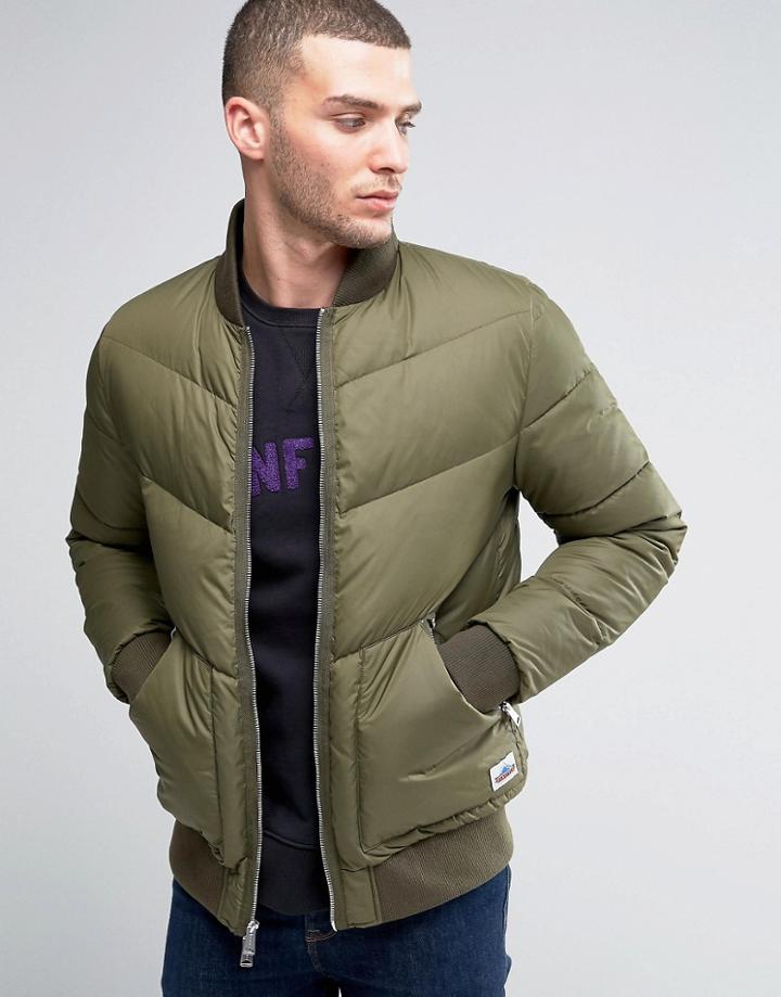 Penfield Vanleer Down Quilted Bomber - Green