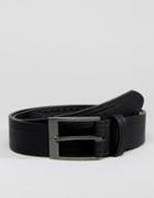 New Look Belt With Weave Detail In Black - Black