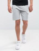 New Look Jersey Shorts With Raw Hem In Gray - Gray