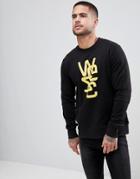 Wesc Overlay Crewneck Sweatshirt - Black