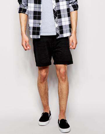 Weekday Denim Shorts Beach Day Lovely Black - Lovely Black
