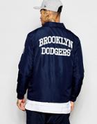 Majestic Brooklyn Dodgers Coach Jacket - Navy