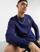 Puma Pivot Crew Neck Sweatshirt In Navy