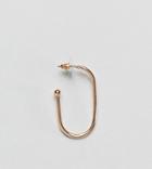 Designb Single Oval Hoop Earring In Gold Exclusive To Asos - Gold