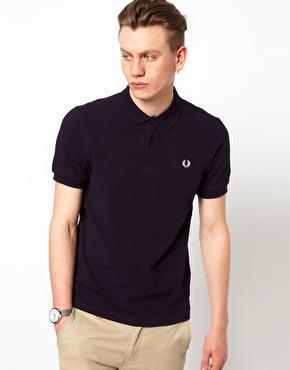 Fred Perry Slim Fit Plain Polo - Blue