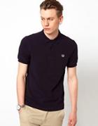 Fred Perry Slim Fit Plain Polo - Blue