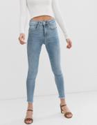 Free People Raw High Rise Jegging-blue