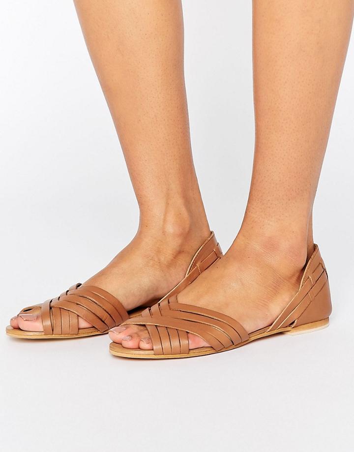 Asos Juza Leather Summer Shoes - Tan