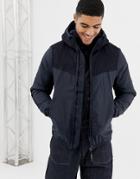 G-star Setscale Padded Windbreaker Jacket With Hood In Navy