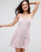 Asos Washed Mini Sundress - Purple