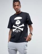 Aape By A Bathing Ape T-shirt With Large Logo - Black