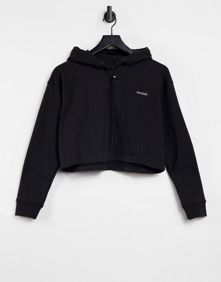 Night Addict Coordinating Cropped Cargo Tracksuit Hoodie-black