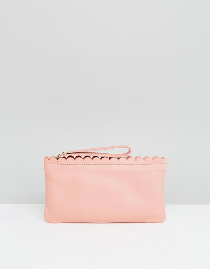 Oasis Leather Scallop Edge Purse - Multi