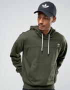 Adidas Originals Fallen Future Oversized Hoodie In Khaki Br2197 - Gree