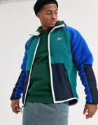 Nike Winter Sherpa Zip-through Jacket In Teal/blue