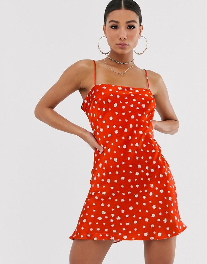 Bec & Bridge Jazzy Floral Mini Dress-red