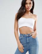 Asos Ultimate Crop Bandeau - White