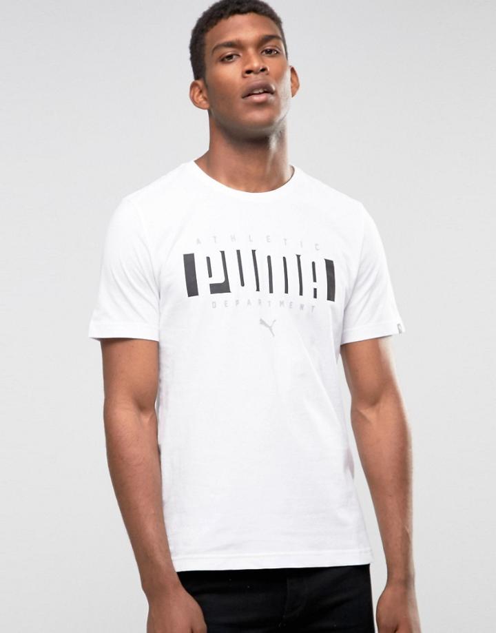 Puma Logo T-shirt In White 83833102 - White