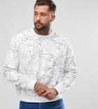 Diesel Embroidered Animals Sweater - White