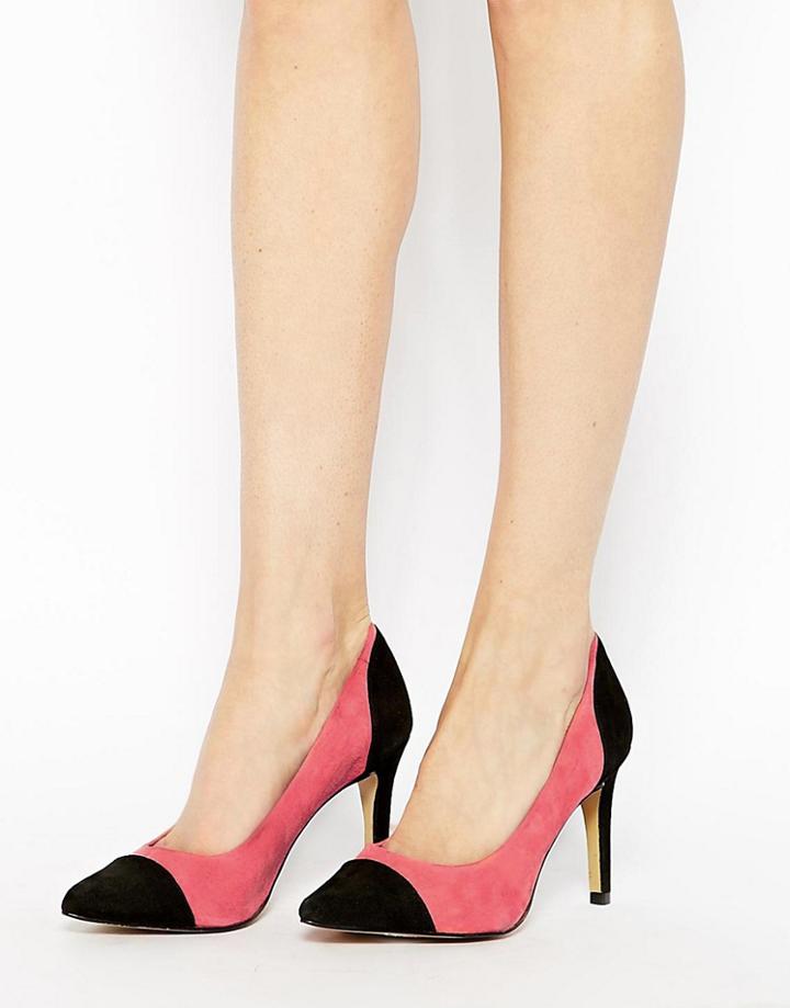 Ganni Audrey Two Tone Heeled Pumps - Multi