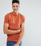 Asos Tall T-shirt With Crew Neck - Orange