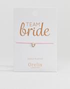 Orelia Team Bride Heart Friendship Bracelet - Pink