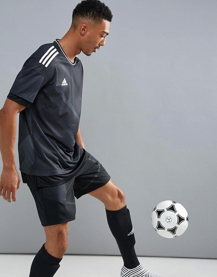 Adidas Football Training T-shirt In Black Br1519 - Black