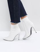 Kg By Kurt Geiger Ride Leather Ankle Boots - White