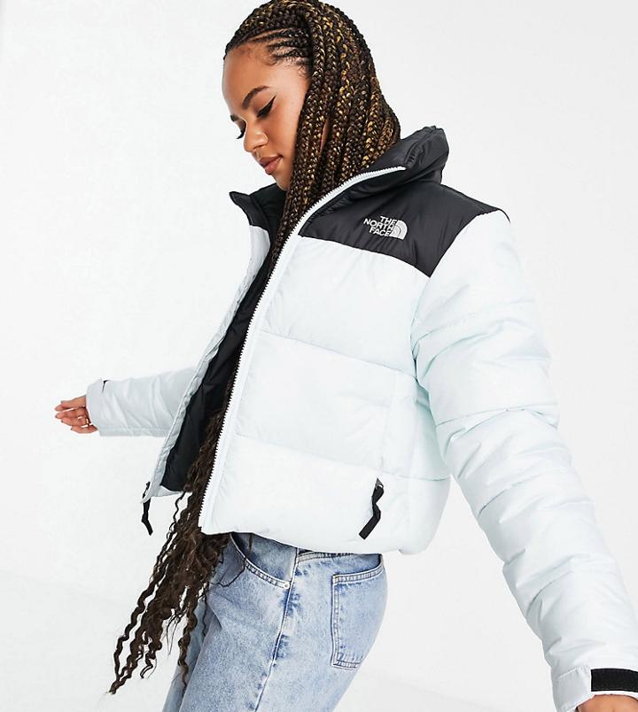 The North Face Saikuru Cropped Jacket In Blue - Exclusive To Asos-blues