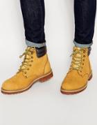 Jack & Jones Stoke Leather Boots - Brown