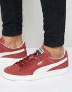 Puma Suede Classic Sneakers In Red - Red