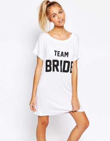 Adolescent Clothing Team Bride Nightee - White