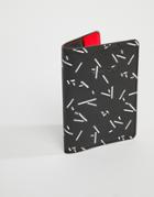 Kado Sketch Print Pu Passport Holder - Multi