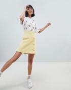 Paul & Joe Sister 60's Wool Mini Skirt-yellow