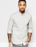 Religion Exclusive Jersey Shirt - Light Gray Marl