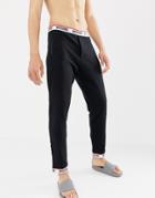 Moschino Cotton Fleece Lounge Pant In Black - Black