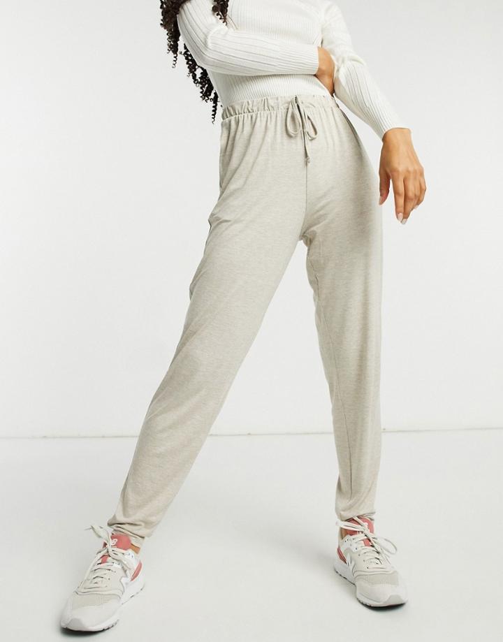 New Look Cozy Lounge Sweatpants In Mink-brown