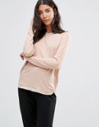 Vero Moda Sand Long Sleeve Tee - Pink