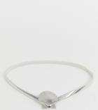 True Decadence Exclusive Silver Oyster Shell Belt - Silver