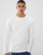Burton Menswear T-shirt In White Rib