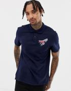 Abz London Wasp Short Sleeve Polo Shirt - Navy